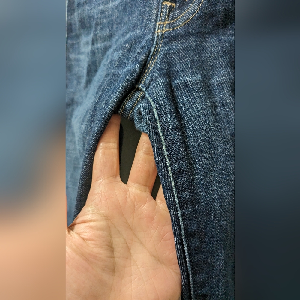 MOTHER Dark Blue Ankle & Cropped Jeans - Picture 5 of 6